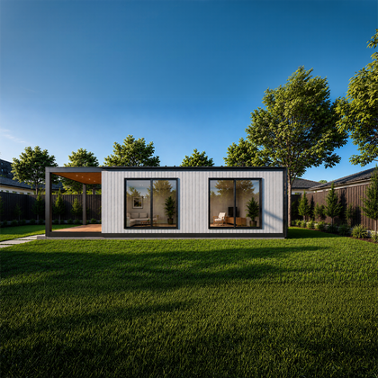 1 bedroom granny flat living and kitchen interior