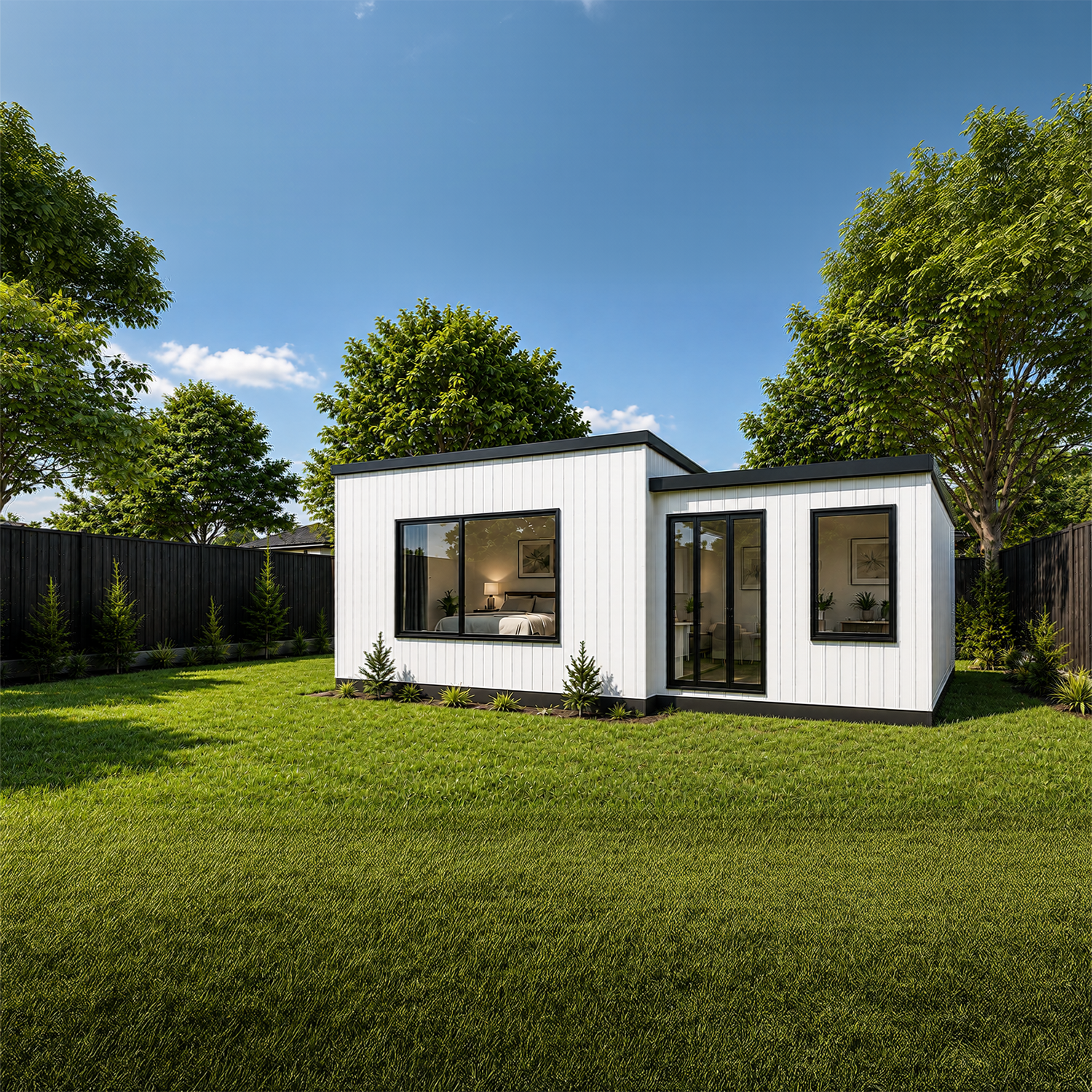 2 bedroom granny flat bedroom interior