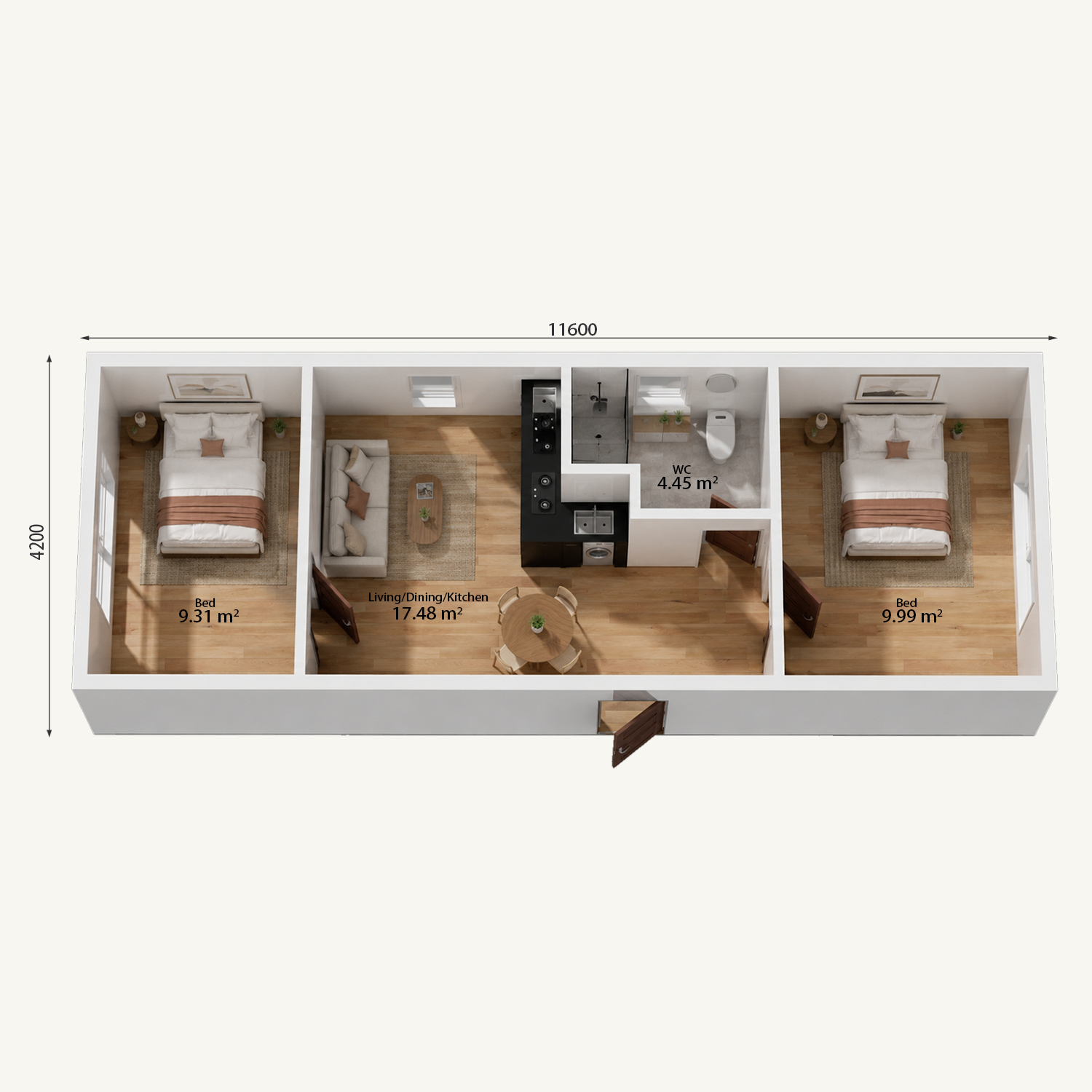 1 bedroom granny flat product image 12