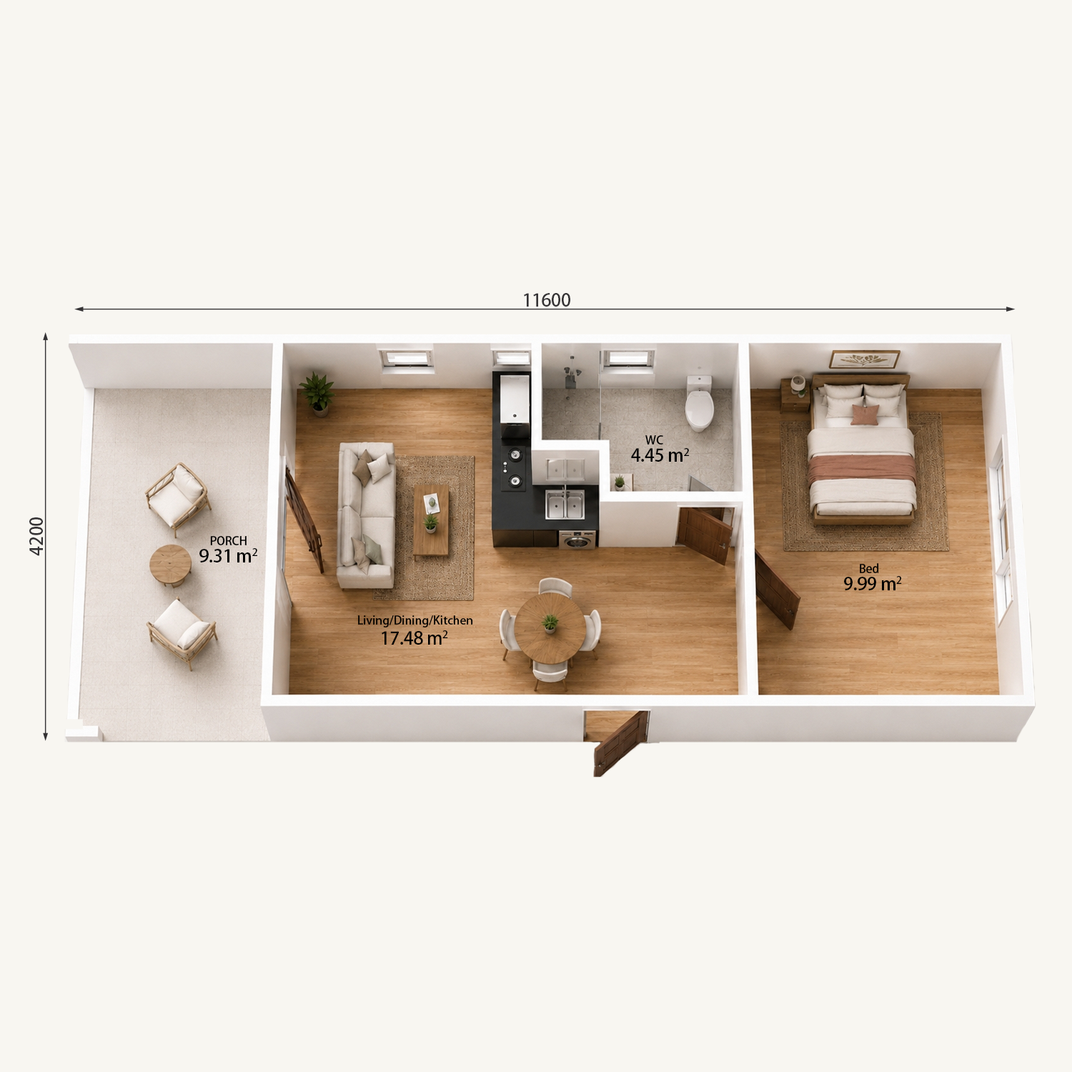 1 bedroom granny flat product image 10