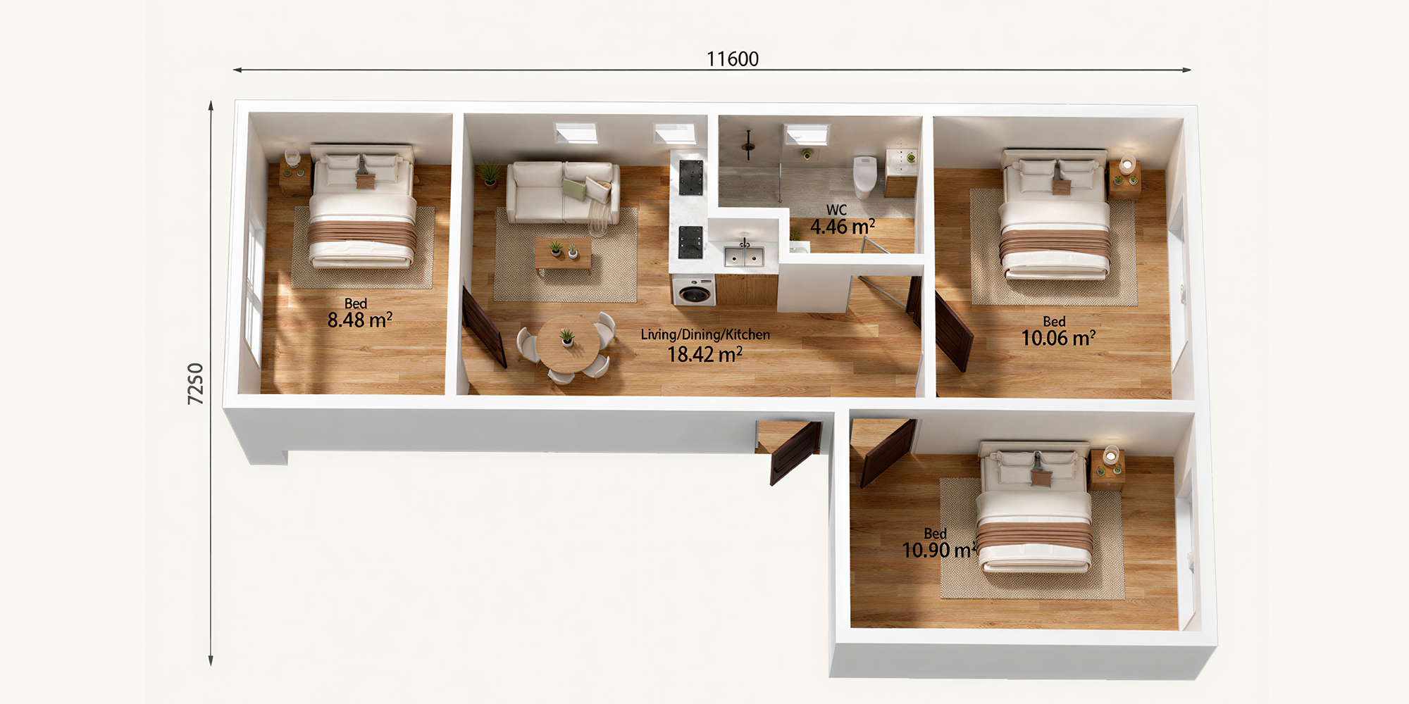3 bedroom granny flat floor plan Victoria
