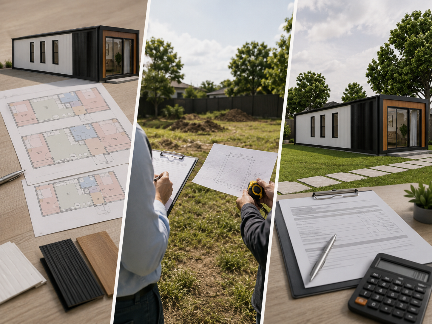 Granny flat quote and site review for final project cost
