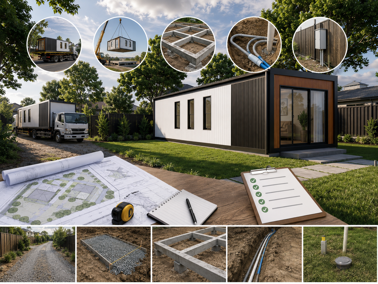 Backyard site access and service check for granny flat cost