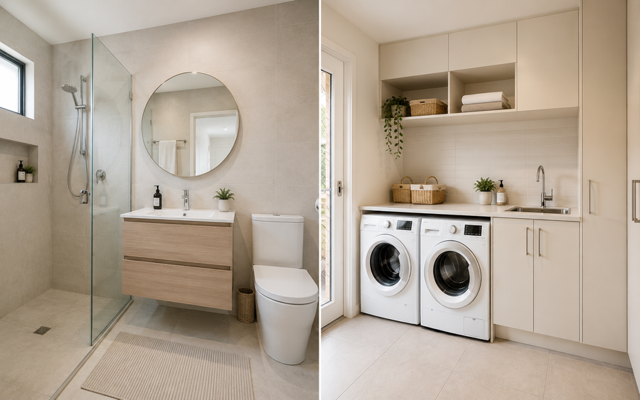 Bathroom and laundry