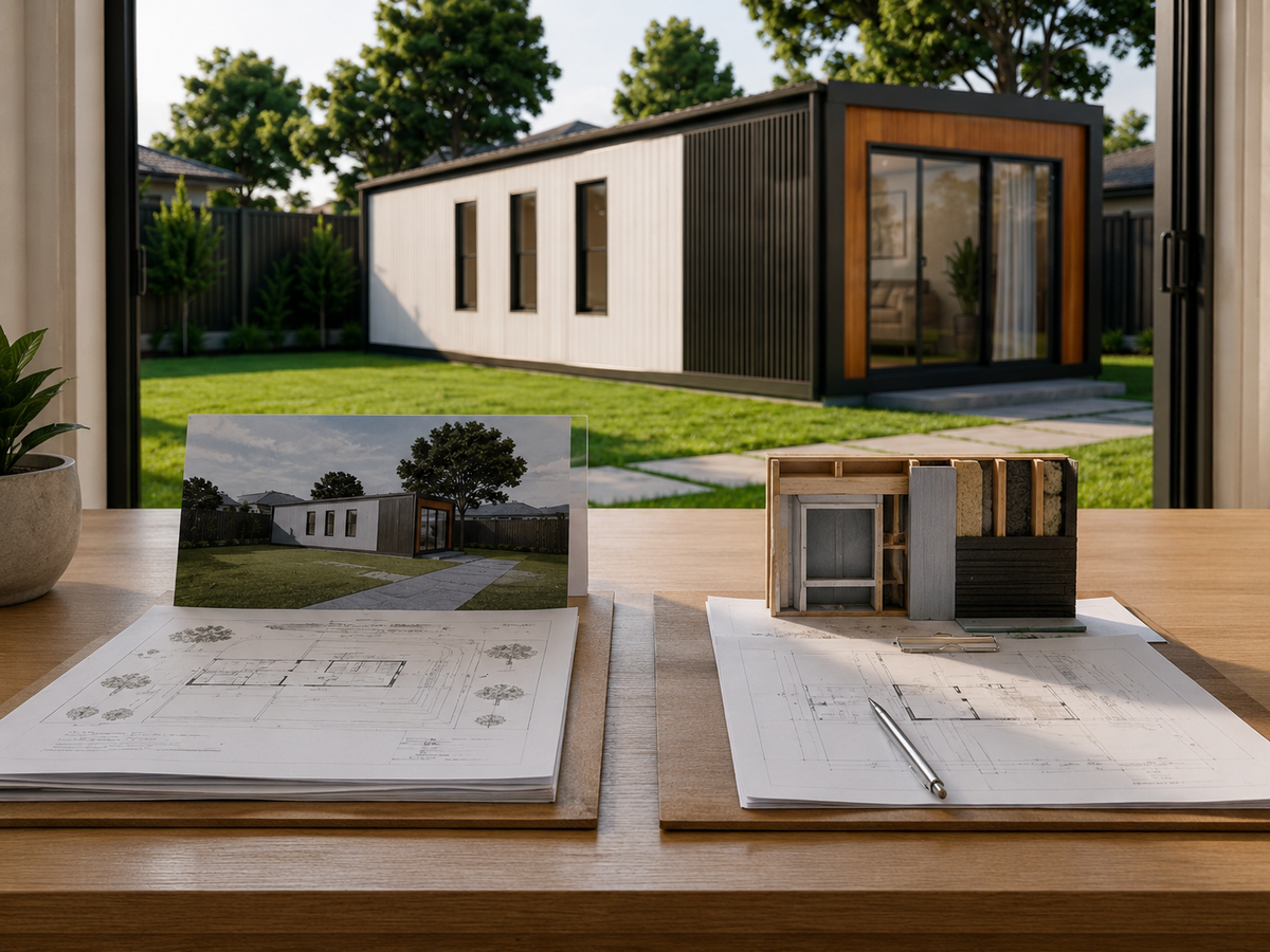 Planning permit and building permit comparison for a Victoria granny flat