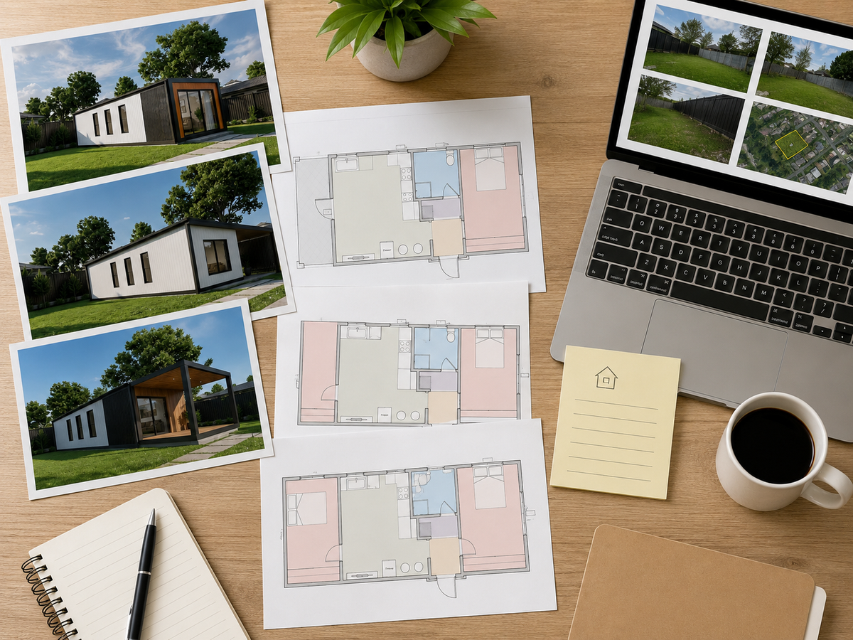 Property address, site photos and property report for a granny flat land check