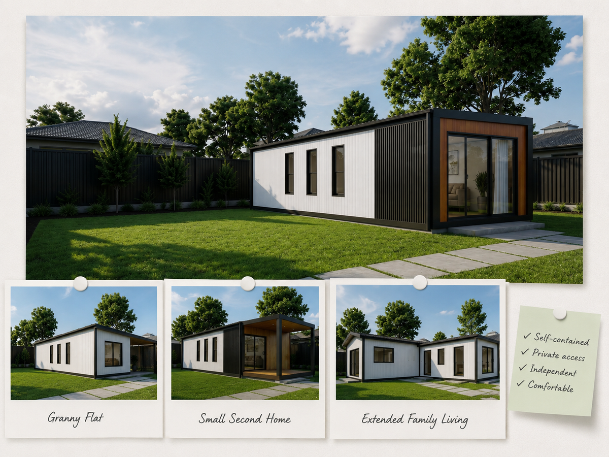 Granny flat small second home and secondary dwelling terms