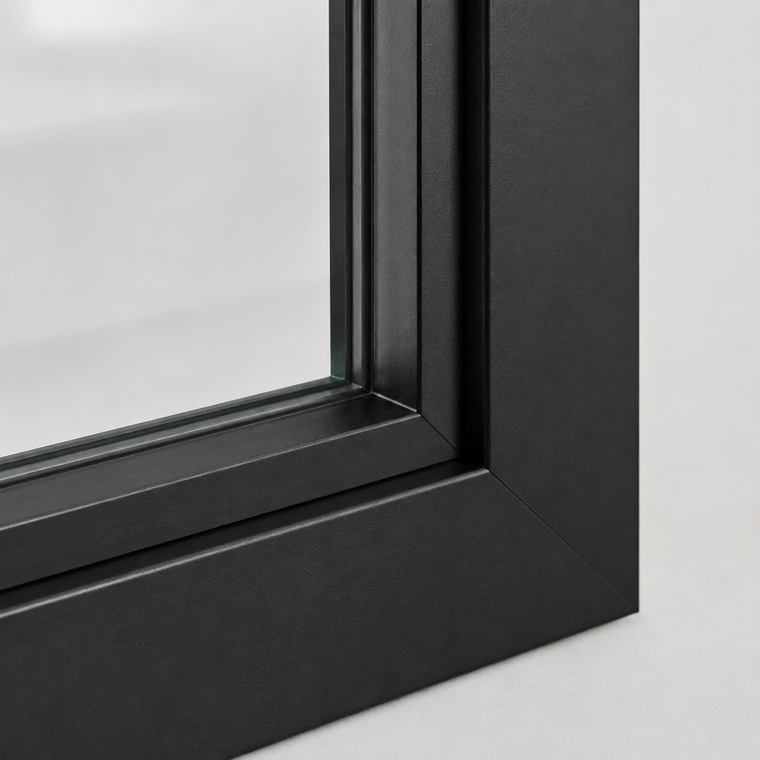 Aluminium window finish option for a granny flat exterior