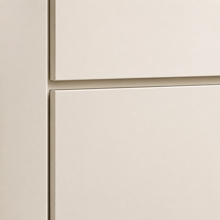 Cabinetry finish option for a granny flat kitchen