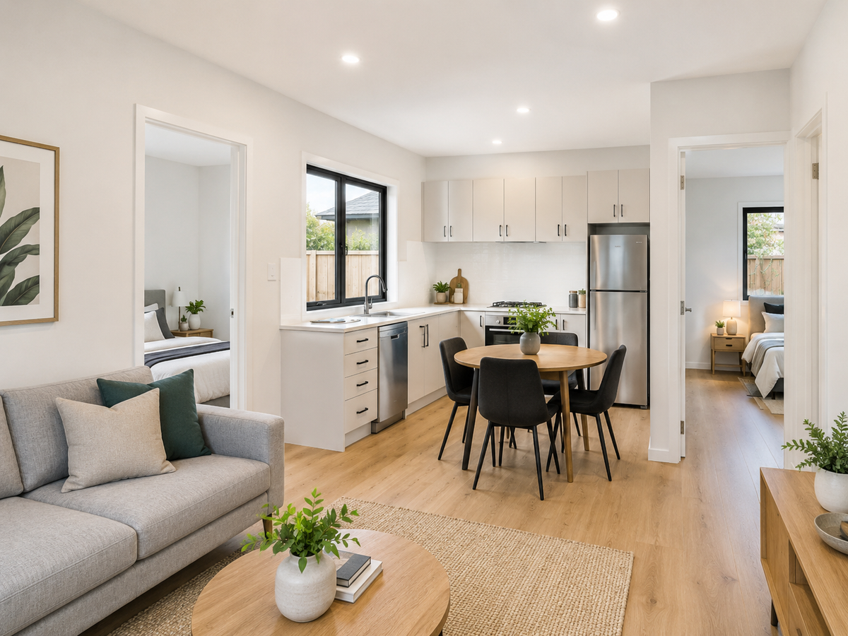 Custom granny flat interior finish preview