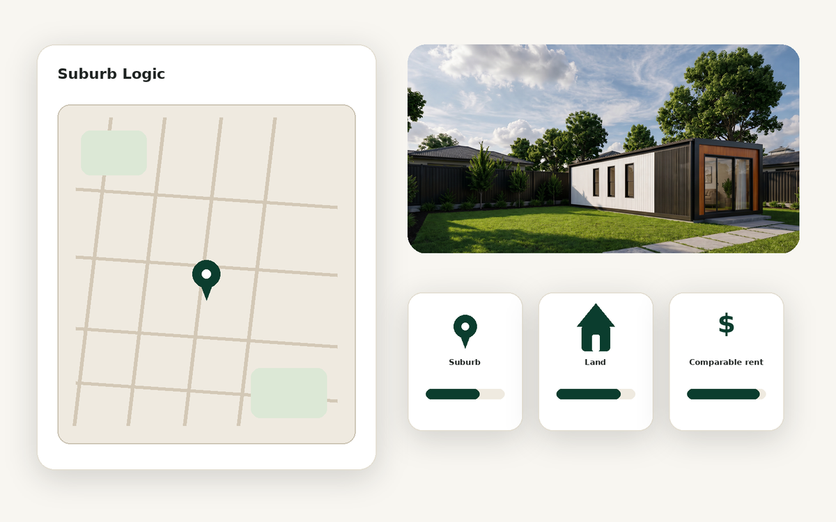 Suburb rental potential check for a granny flat in Melbourne